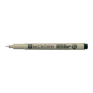 Sakura Pigma Micron 01 Fineliner - 0.25 mm - Black - Single