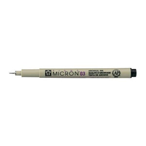 Sakura Pigma Micron 03 Fineliner - 0.35 mm - Black - Single