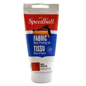 Speedball Fabric Block Printing Ink 75ml (2.5oz) - Red