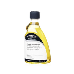 W&N  Refined Linseed Oil 500ml For use with Oil paints