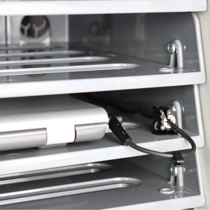 Lapcabby Laptop Charging Storage Trolley 32H Plastic Shelves