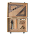 Wooden Box with Clips & SG Set Square (0 at Edge)