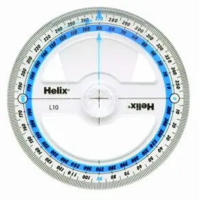 Helix 10cm 360 degree Protractor