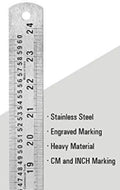 Isomars Steel Ruler 1metre 40inch