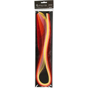 Quilling Strips Reds & Yellows 100 Pack