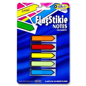 Stik-ie Notes 5x20 Sheet Flag Index Arrows Page Markers