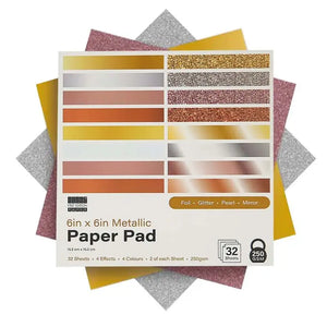 First Editions 6x6inch Metallic Paper Pad