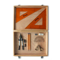Wooden Box with Pen Holder Compass, Clips & SG Strong Set Square