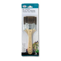 Royal & Langnickel Large Area Flat Brush Set Brown Taklon 3 Pack