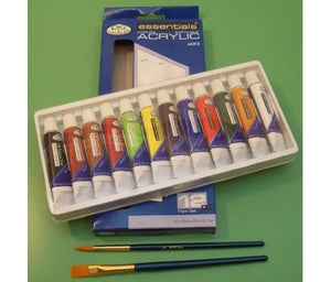 R&L Acrylic Set 12 Assort w/ Brushes