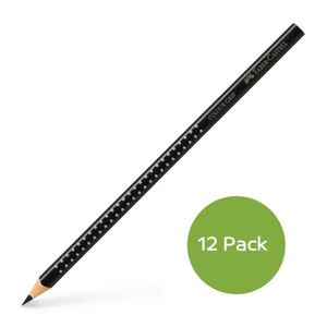 Faber Castell Colour Grip Pencil Black 12 Pack