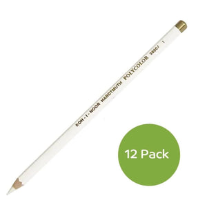 Koh-I-Noor 3800 Artists Pencil White 12 Pack