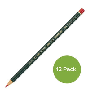 Faber Castell 9609 Document Indelible Pencil Red 12 Pack