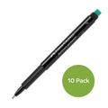 Faber Castell Multimark Permanent Marker Fine Black 10 Pack