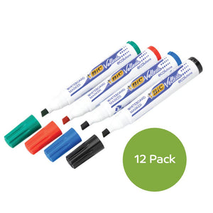 Bic Velleda 1751 Whiteboard Chisel Marker Range