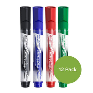 Bic Velleda B12 Liquid Ink Dry Wipe Whiteboard Marker Range