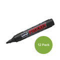 Uni Prockey 122 Black Round Tip Marker 12 Pack