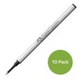 Faber Castell Black Roller Ball Pen Refills 10 Pack