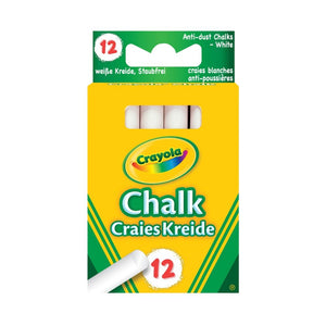Crayola Anti-dust Chalk White 12 Pack