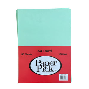 Paper Pick A4 Card Assorted Colours