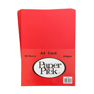 Paper Pick A4 Card Assorted Colours