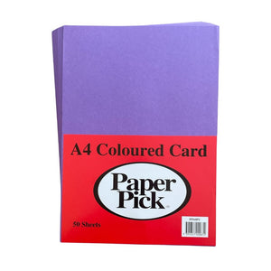 Paper Pick A4 Card Assorted Colours