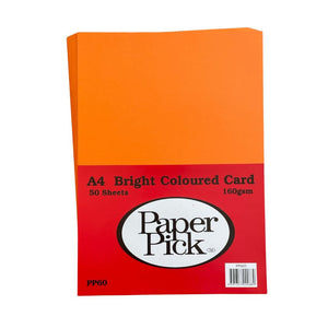 Paper Pick A4 Card Assorted Colours