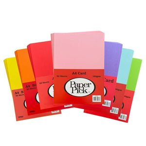 Paper Pick A4 Card Assorted Colours