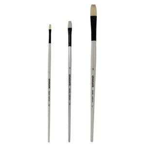 Daler Rowney Graduate Flat Long Handled Bristle Brush Range