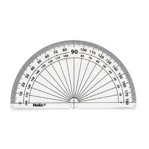 Helix Protractor 4inch 10cm Clear