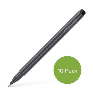 Faber Castell Finepen 1516 Black 10 Pack