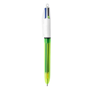 Bic 4 Colour Pen Flourescent Yellow