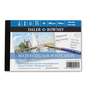 Daler Rowney Aquafine Watercolour Postcard A6 12 Sheets 300gsm Textured