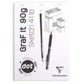 Clairefontaine Graf It White Dot Grid Pad 80g A4