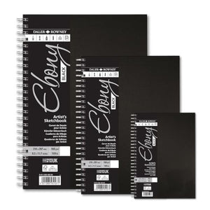 Daler Rowney Ebony Artist's Spiral Sketchbook Range