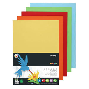 Premier Activity A3 160gsm Card 50 Sheets Rainbow