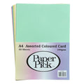 Paper Pick A4 Pastel Coloured Card 50 Pack