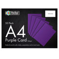 Perfect Stationary A4 Purple Card 160g 50 Pack