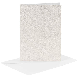 Cards & Envelopes A6 Glitter 4 Pack Range