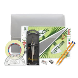 PolyBox Clutch Pencil Compass, with Tape & Elastika Set Square