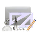 PolyBox with Clips & Faber Castell Set Square