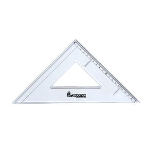 SG Set Square 45 degree 25cm Clear