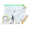 Pouch Bag with Tape & SG Set Square (0 at Edge)