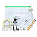 Pouch Bag with Pen Holder Compass, Tape & SG Set Square