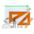 Pouch Bag with Clips & SG Strong Set Square