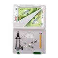 Tuff Box with Pen Holder Compass, Clips & Elastika Set Square