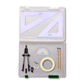 Tuff Box with Pen Holder Compass, Tape & Faber Castell Set Square