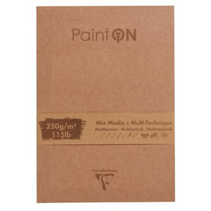 Paint On Mix Media & Multi Technique Pad A4 50sht 250g Assorted
