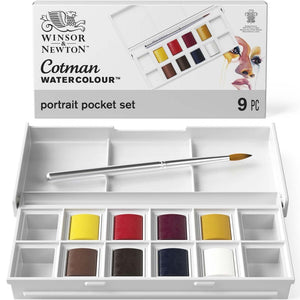Cotman Waterolours Portait Pocket Set with Brush
