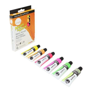 Simply Acrylic Neon & Glow in the Dark 6x12ml set